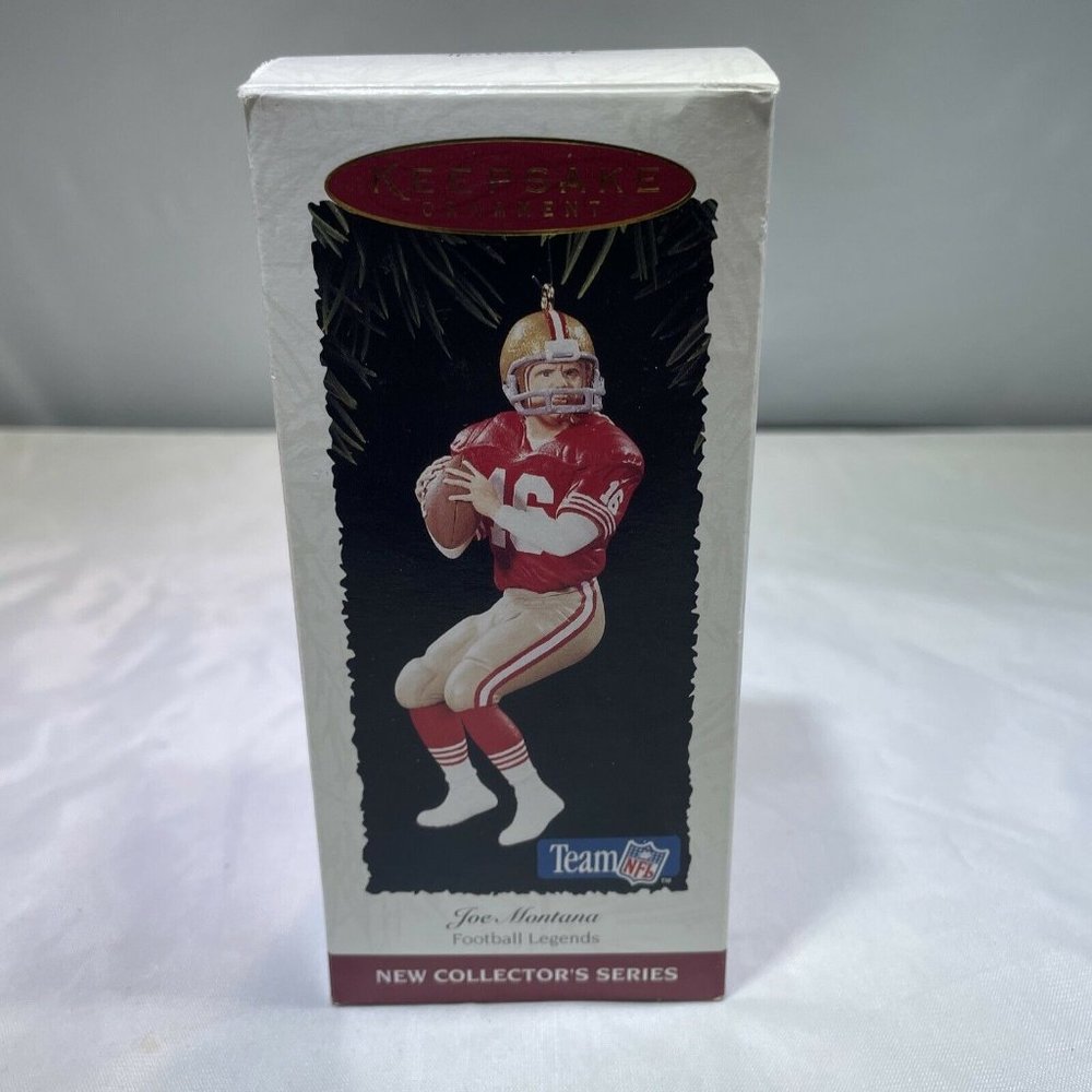 1995 Hallmark Keepsake Ornament Joe Montana Football Legends Collector's Series
